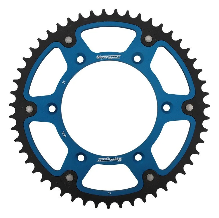 Supersprox REAR Sprocket 899 51 Stealth STEEL-ALUMINIUM KTM SX/EXC/EXCF/SXF, Husqvarna TE/TC/FE/TC '16- JTR897.51 - Blue