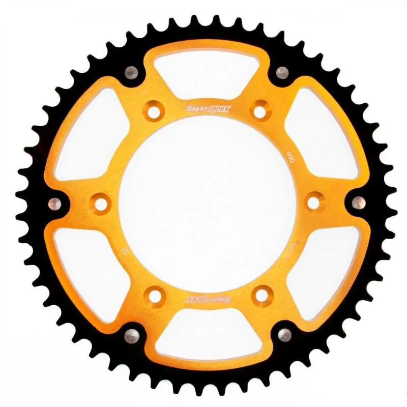Supersprox REAR Sprocket 899 52 Stealth STEEL-ALUMINIUM KTM SX/EXC JTR897.52 - Gold