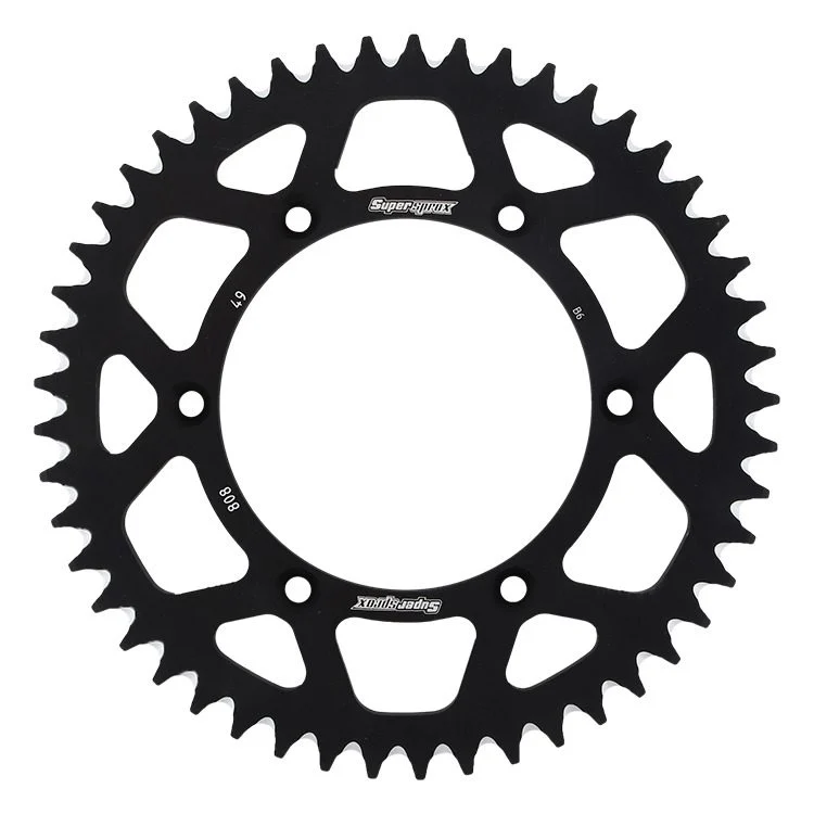 Supersprox REAR Sprocket Aluminium 7075-T6 Ergal 808 49 Suzuki RM/RMZ JTR808.49 - Black