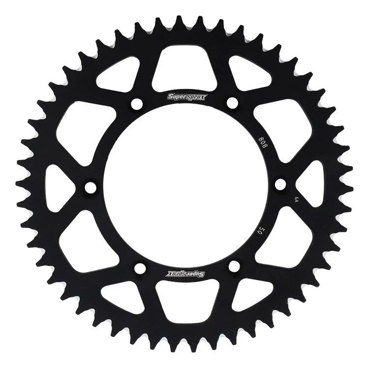 Supersprox REAR Sprocket Aluminium 7075-T6 Ergal 808 50 Suzuki RM/RMZ JTR808.50 - Black