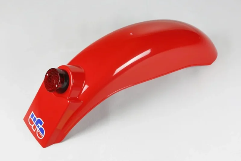 UFO Rear Fender Universal With Light KTM '75-'76, GORI '74-'76, BETA '76-'78 - Red
