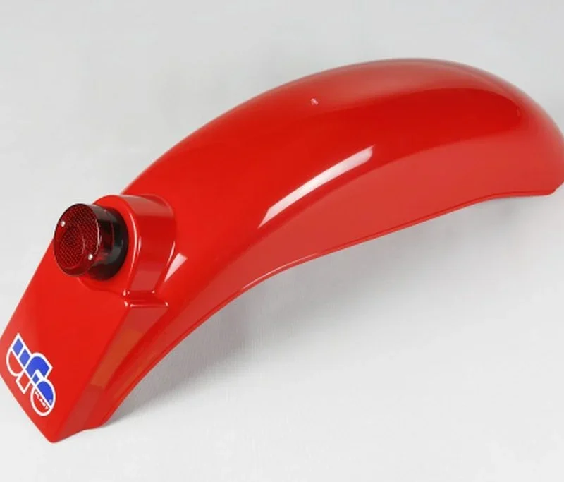 UFO Rear Fender Universal With Light KTM '75-'76, GORI '74-'76, BETA '76-'78 - Red