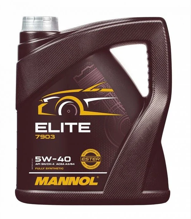 Mannol Engine OIL 4T Elite 5W40 4L API SN/CH-4, JASO MA2 SEMI-SYNTHETIC 7903 4