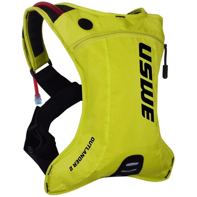 USWE Camel BAG Outlander 2 Crazy Yellow,5L fluid 2L Backpack - Fluo Yellow Moto/Bike capacity 1