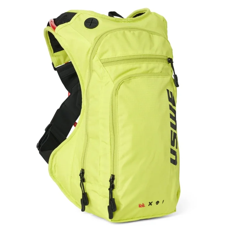 USWE Camel BAG Outlander 9 Crazy - Fluo Yellow Moto/Bike capacity 3L fluid (9L backpack)