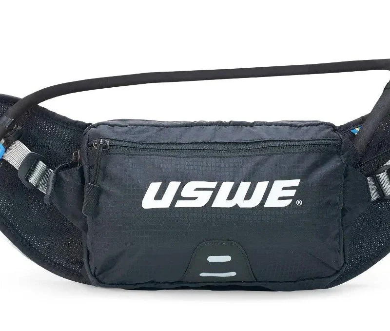 USWE Waist Pack Bike and Moto ZULO 2L WITH Hydration System 1,5L - Black/Grey