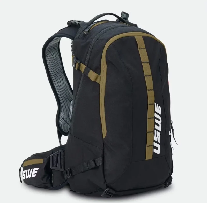 USWE Backpack MOTO/ADV CORE 16L OFF ROAD Daypack - Black/Brown capacity 16L-Nie Zawiera kit hydration