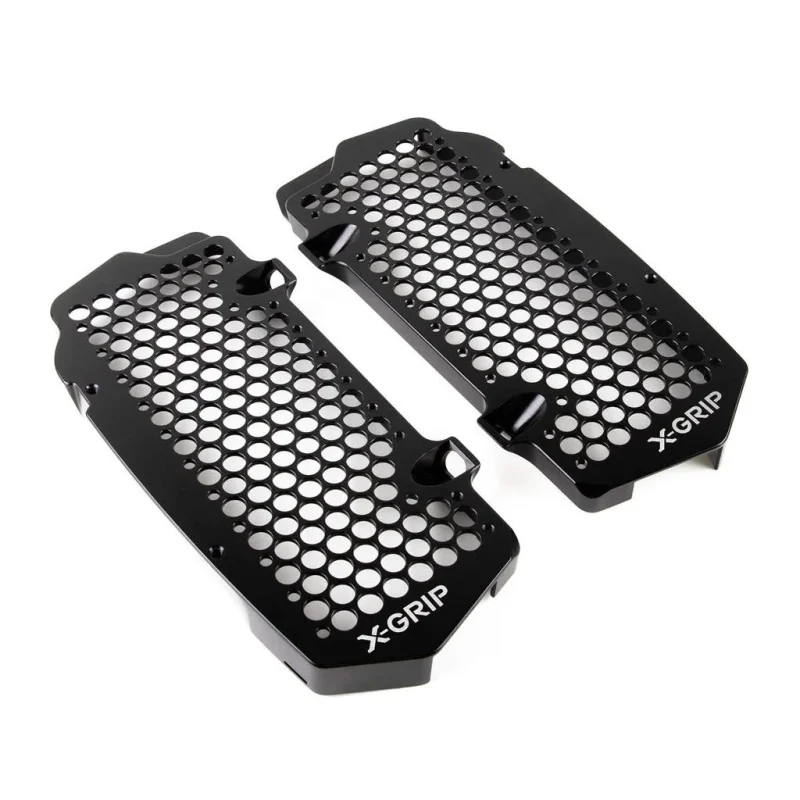 X-GRIP Radiator Guards Kit KTM SXF/XCF/XC '23-, EXCF/XC-W/XCF-W '24-, Husqvarna TC/FC/FX/TX '23-, Gasgas ECF/MCF/EXF '24 - Black