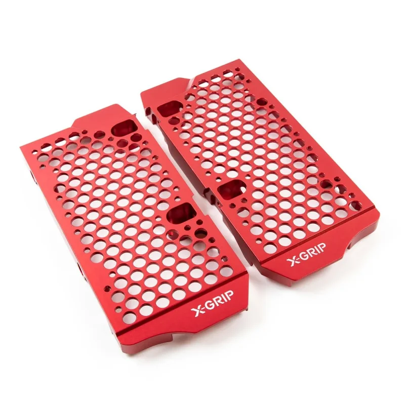 X-GRIP Radiator Guards Kit BETA RR 125/480 '20-'23 - Red