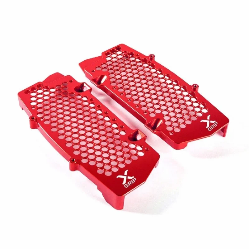X-GRIP Radiator Guards Kit KTM EXC,EXC-F, Husqvarna TE/FE `20-, KTM SX/SX-F, Husqvarna TC/ FC `20-, Gasgas EC/EC-F, MC/MC-F '21 - Red